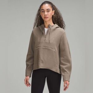 Textured Half-Zip Hoodie